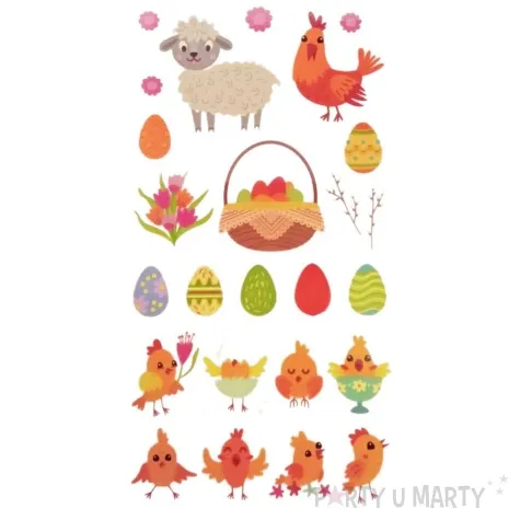 kalkomania wodna wielkanocne pisanki z koszyczkiem brewis