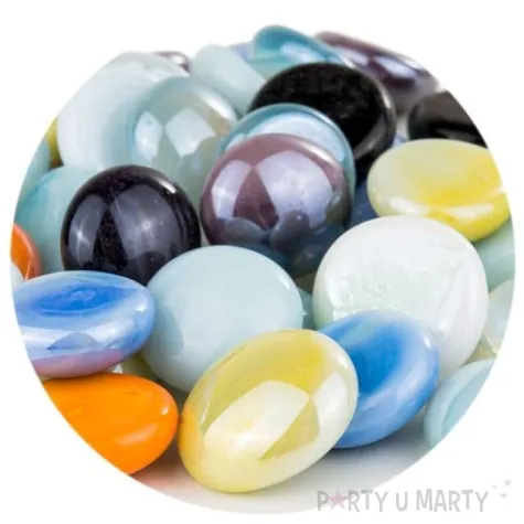 kamienie dekoracyjne plaskie mix czakos 40 szt