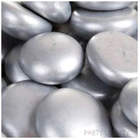 kamienie dekoracyjne plaskie srebrne czakos 40 szt