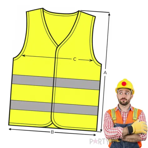 kamizelka odblaskowa ze smiesznym nadrukiem z napisem zasluzony emeryt na prezent