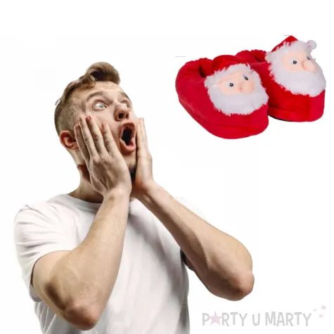 kapcie swietego mikolaja czerwone rozm 39 40 ootb