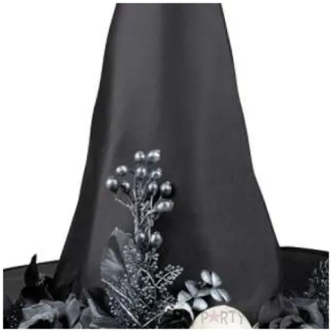 kapelusz atlasowa czarownica czarny boland