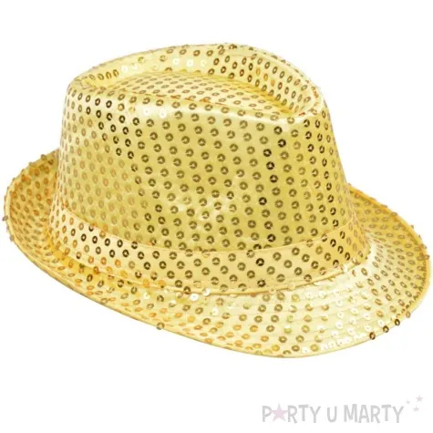 kapelusz cekiny zloty arpex