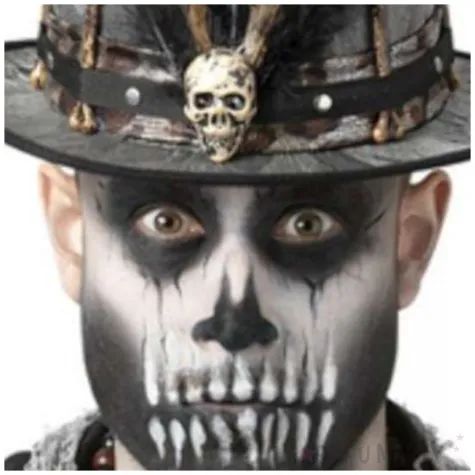 kapelusz cylinder czaszka smiffys