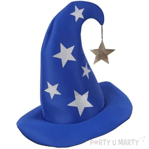 kapelusz czarodziej w gwiazdki widmann