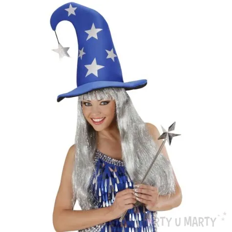 kapelusz czarodziej w gwiazdki widmann