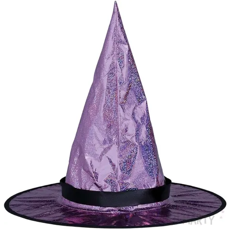 kapelusz czarownica brokatowy rozowy guirca