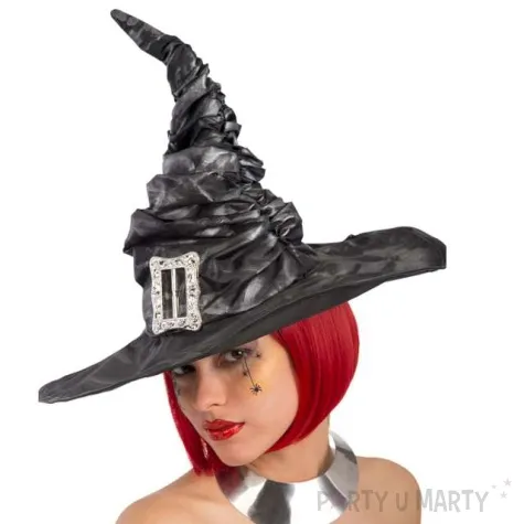 kapelusz czarownica lux szaro czarny carnival toys