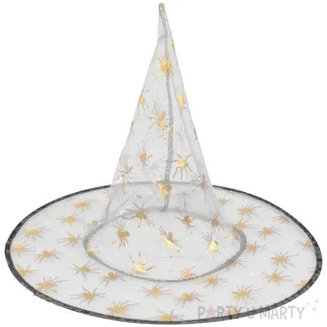 kapelusz czarownica pajaczki transparentny arpex