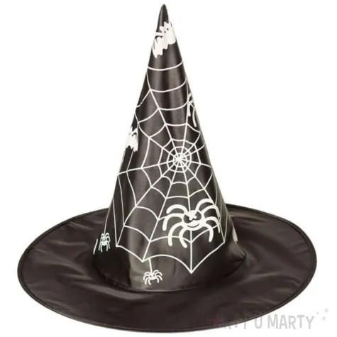 kapelusz czarownica pajeczyny czarny boland