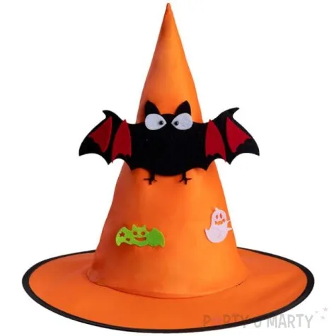 kapelusz czarownica pomaranczowy carnival toys