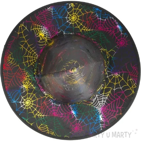 kapelusz czarownica teczowe pajeczyny partypal