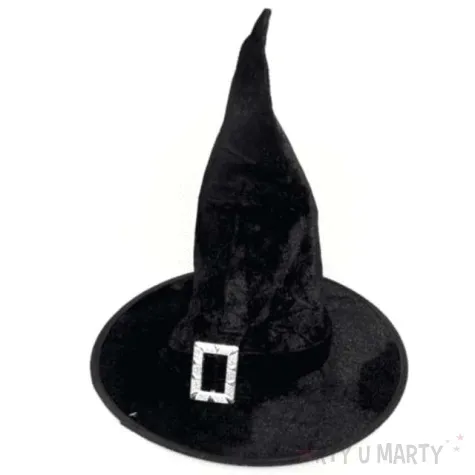 kapelusz czarownica z klamra czarny arpex