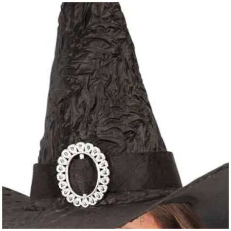 kapelusz czarownica z klamra czarny carnival toys