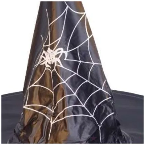 kapelusz czarownica z pajeczyna czarny arpex