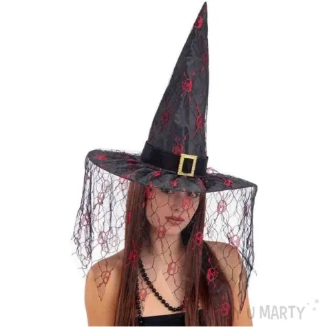 kapelusz czarownica z welonem carnival toys