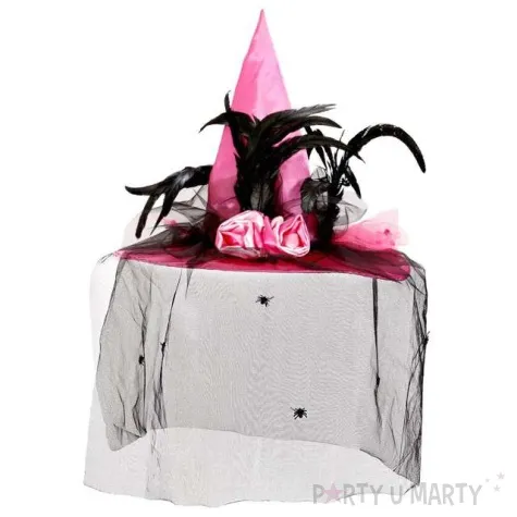 kapelusz czarownica z welonem widmann