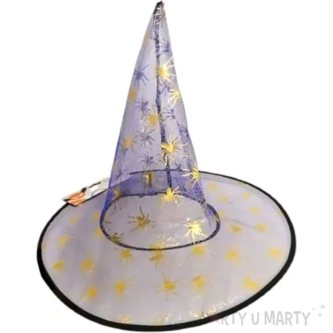 kapelusz czarownica zlote pajaki arpex