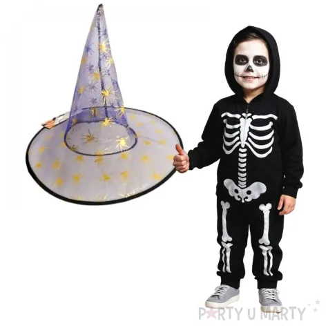 kapelusz czarownica zlote pajaki arpex