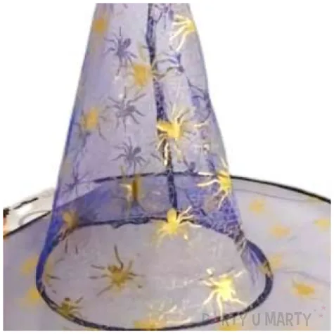 kapelusz czarownica zlote pajaki arpex