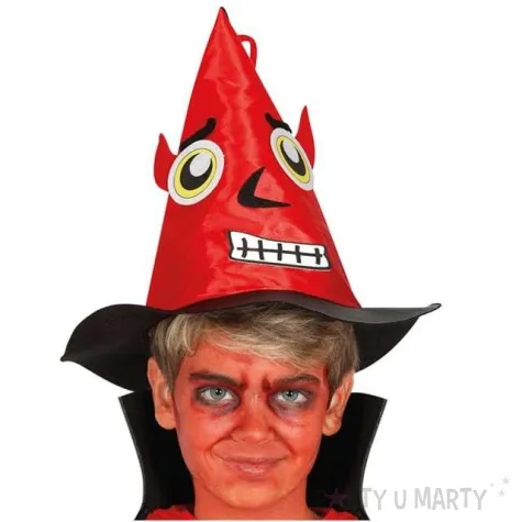 kapelusz diabel czerwony guirca