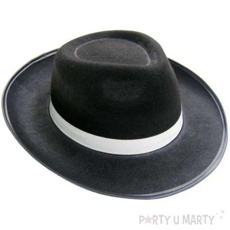 kapelusz gangster czarny partytino