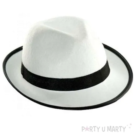 kapelusz gangster kraszek bialy