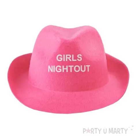 kapelusz girls nightout rozowy