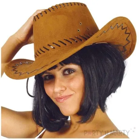 kapelusz kowboj deluxe brazowy guirca