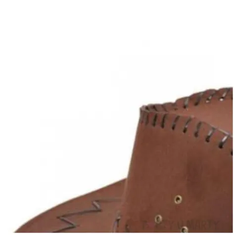 kapelusz kowboj szeryf brazowy partytino