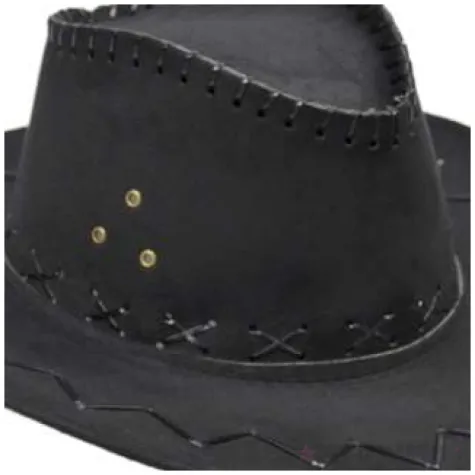 kapelusz kowboj welur czarny arpex