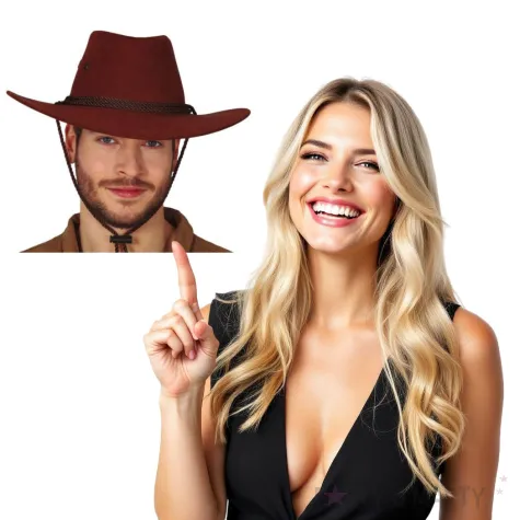 kapelusz kowboj z dzikiego zachodu brazowy guirca