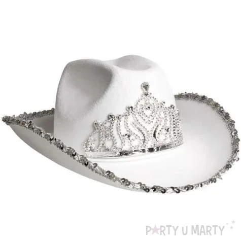 kapelusz kowboj z korona bialy boland