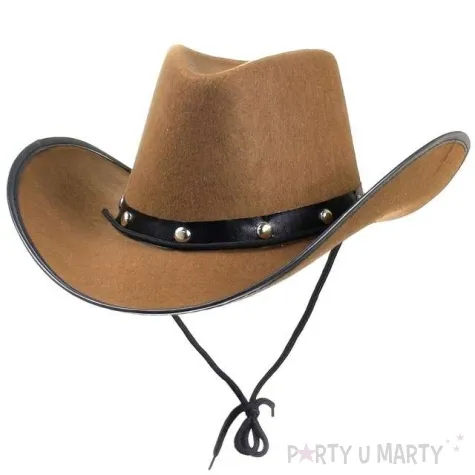 kapelusz kowboj z texasu brazowy godan