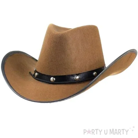 kapelusz kowboj z texasu brazowy godan