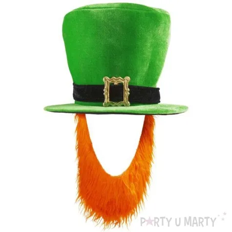 kapelusz krasnolud swiety patryk z broda zielony widmann