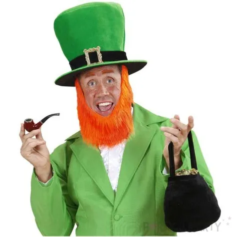 kapelusz krasnolud swiety patryk z broda zielony widmann