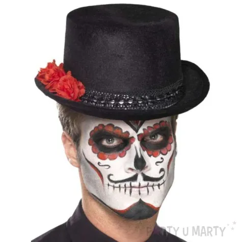 kapelusz melonik mroczny z roza smiffys