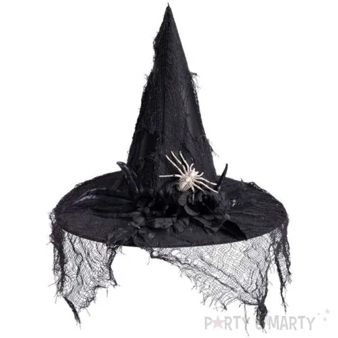 kapelusz pajak z piorami czarny carnival toys