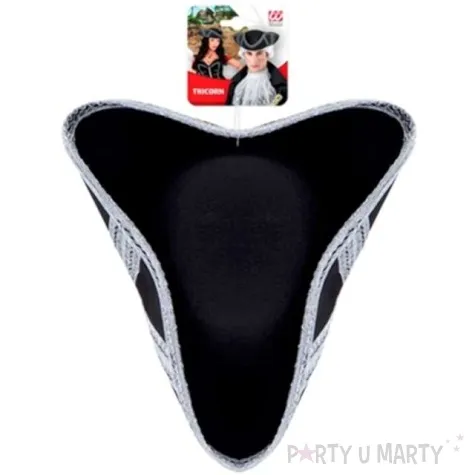 kapelusz pirat trikorn srebrny widmann