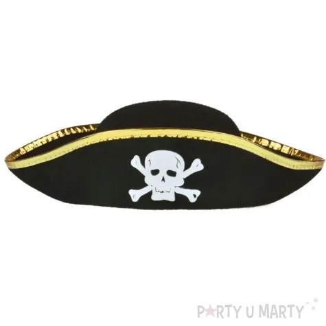 kapelusz pirat z czaszka czarny arpex