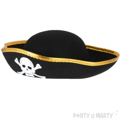 kapelusz pirat z czaszka czarny godan rozmiar s