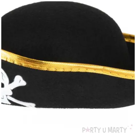 kapelusz pirat z czaszka czarny godan rozmiar s