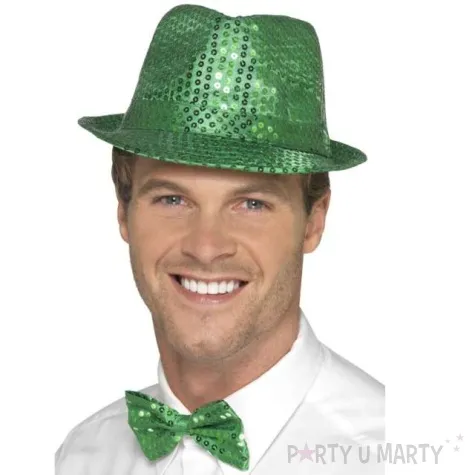 kapelusz swiety patryk cekinowy zielony smiffys