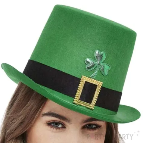 kapelusz swiety patryk z klamra zielony smiffys