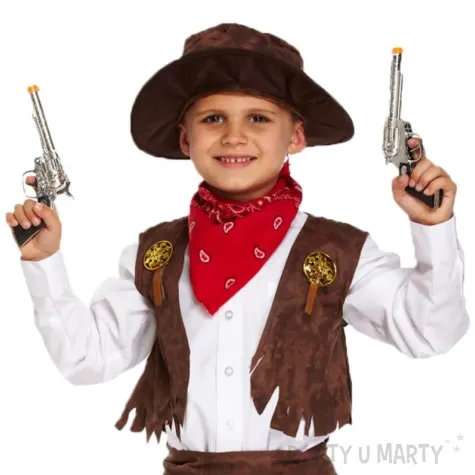 kapelusz szeryf z gwiazda brazowy aster