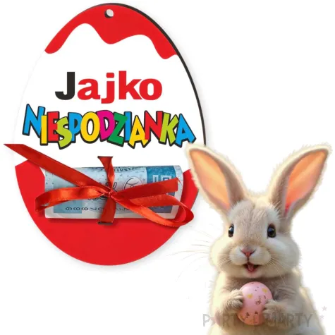 karnet na banknot jajko niespodzianka 125x85 mm