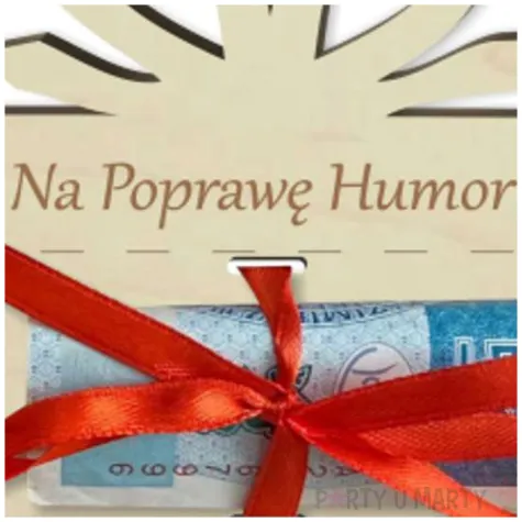 karnet na banknot na poprawe humoru 85x100 mm