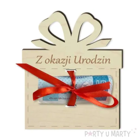 karnet na banknot w dniu urodzin 85x100 mm