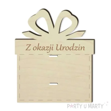 karnet na banknot w dniu urodzin 85x100 mm